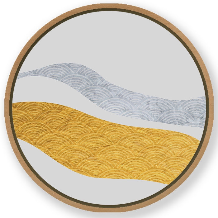 Modern japanese minimal #402 - Circular Wooden Frame