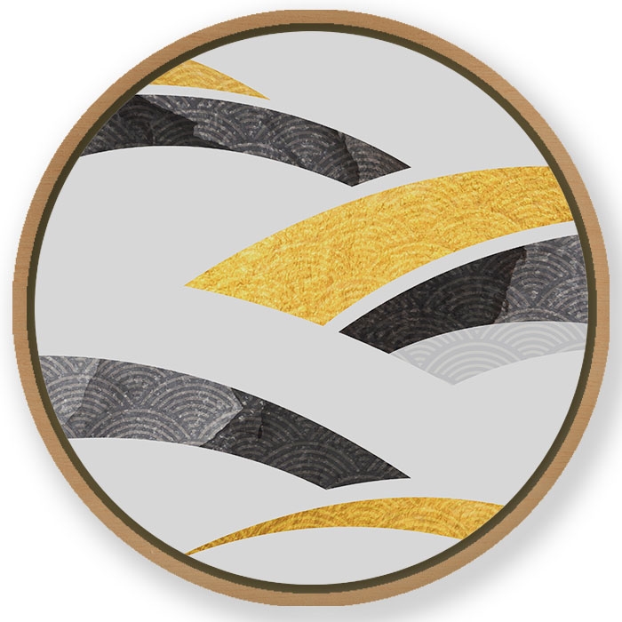 Modern japanese minimal #403 - Circular Wooden Frame