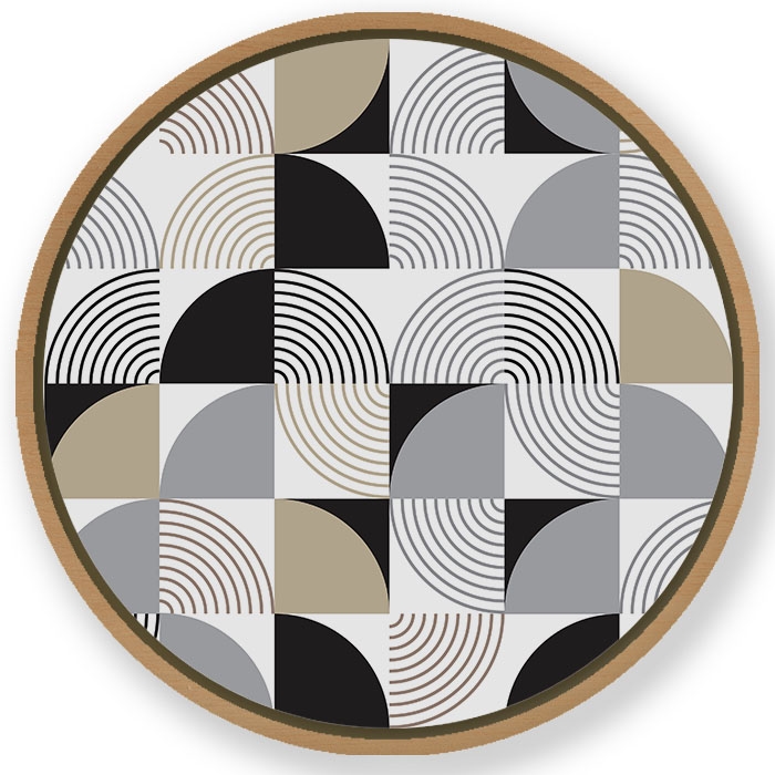 Scandinavian geometrical figures #840 - Circular Wooden Frame