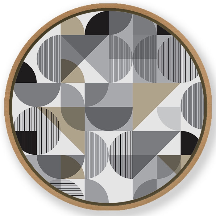 Scandinavian geometrical figures #841 - Circular Wooden Frame