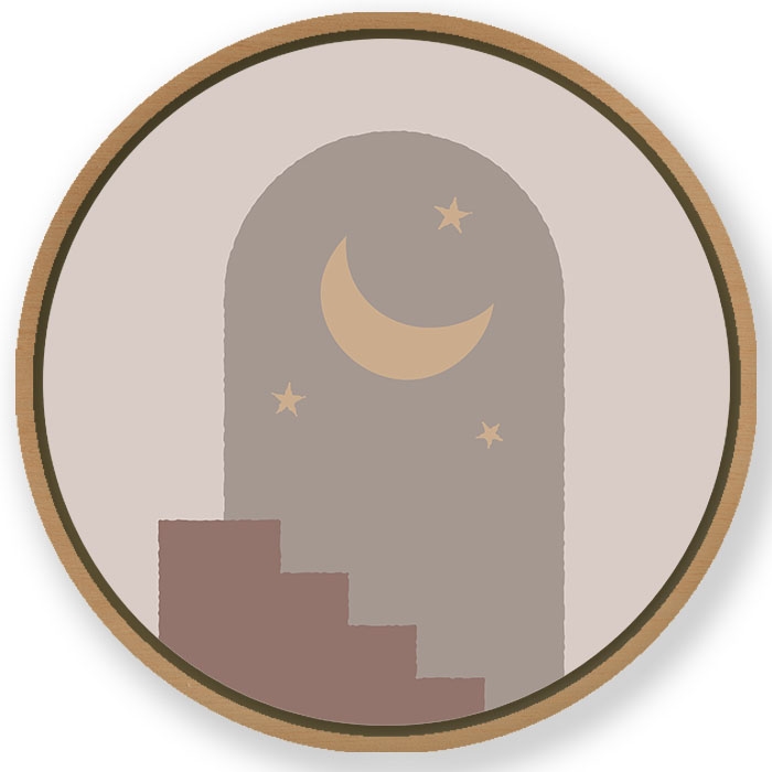 Mid century architecture - Circular Wooden Frame