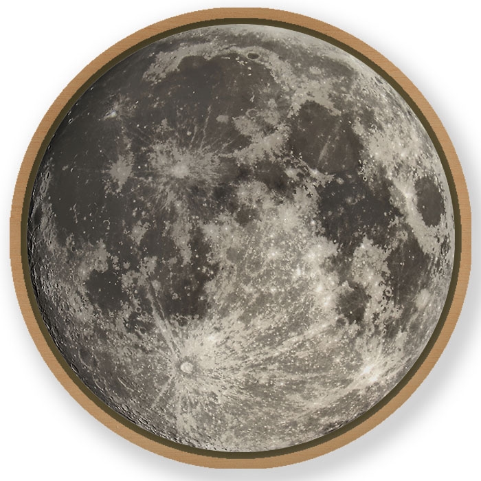 del - Circular Wooden Frame