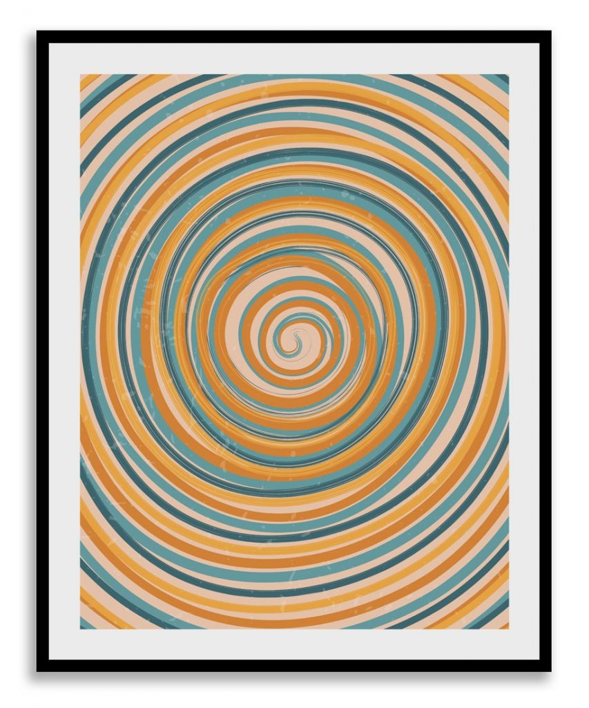 Abstract pop art aesthetic