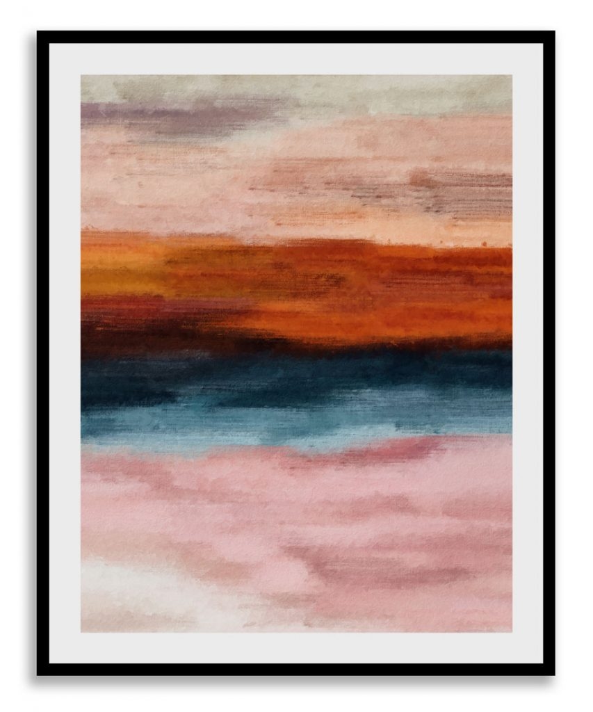 Colorful landscape abstract