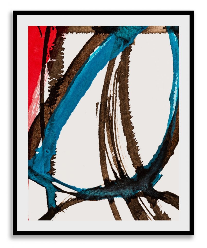 Colorful brush strokes abstract