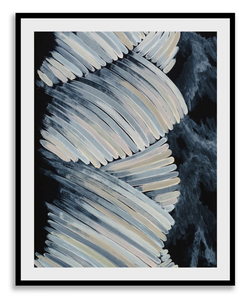 Abstract lightly colored curved strokes