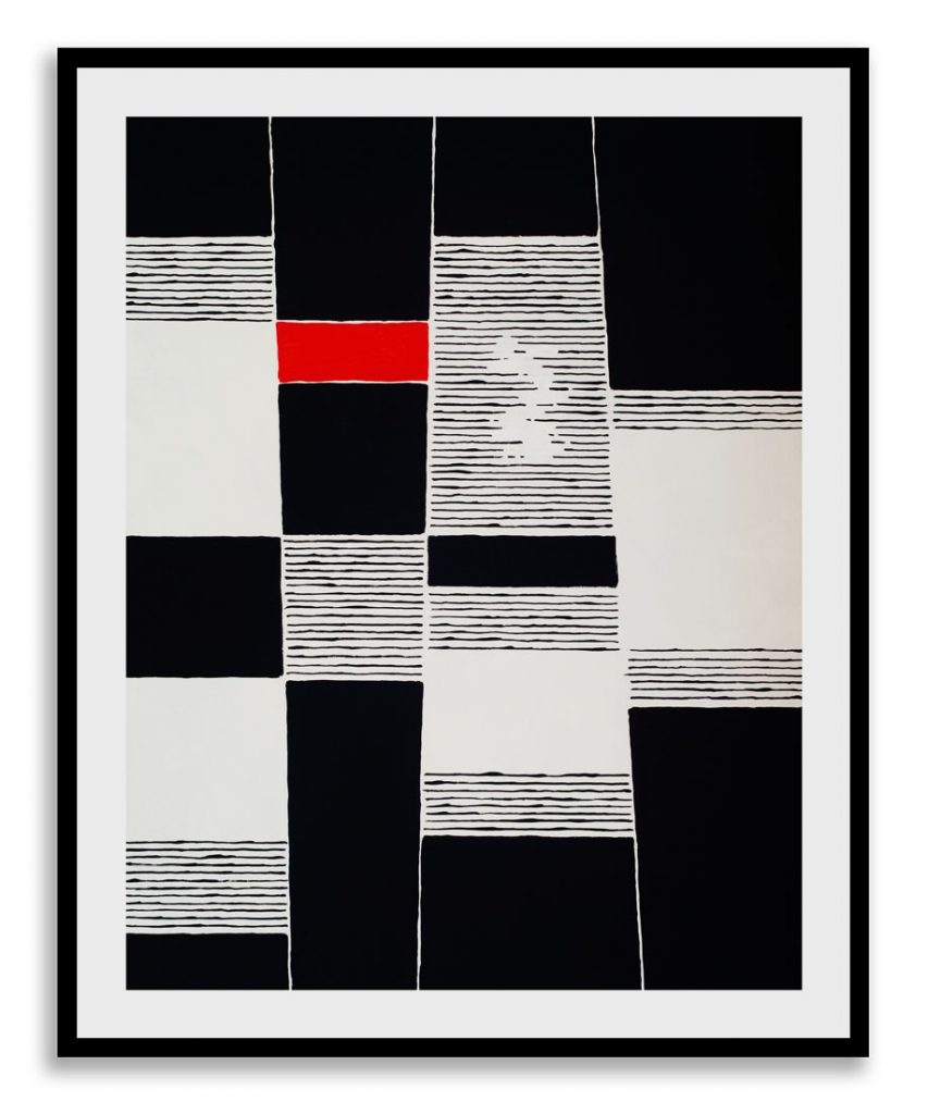 Abstract monochrome linear structure