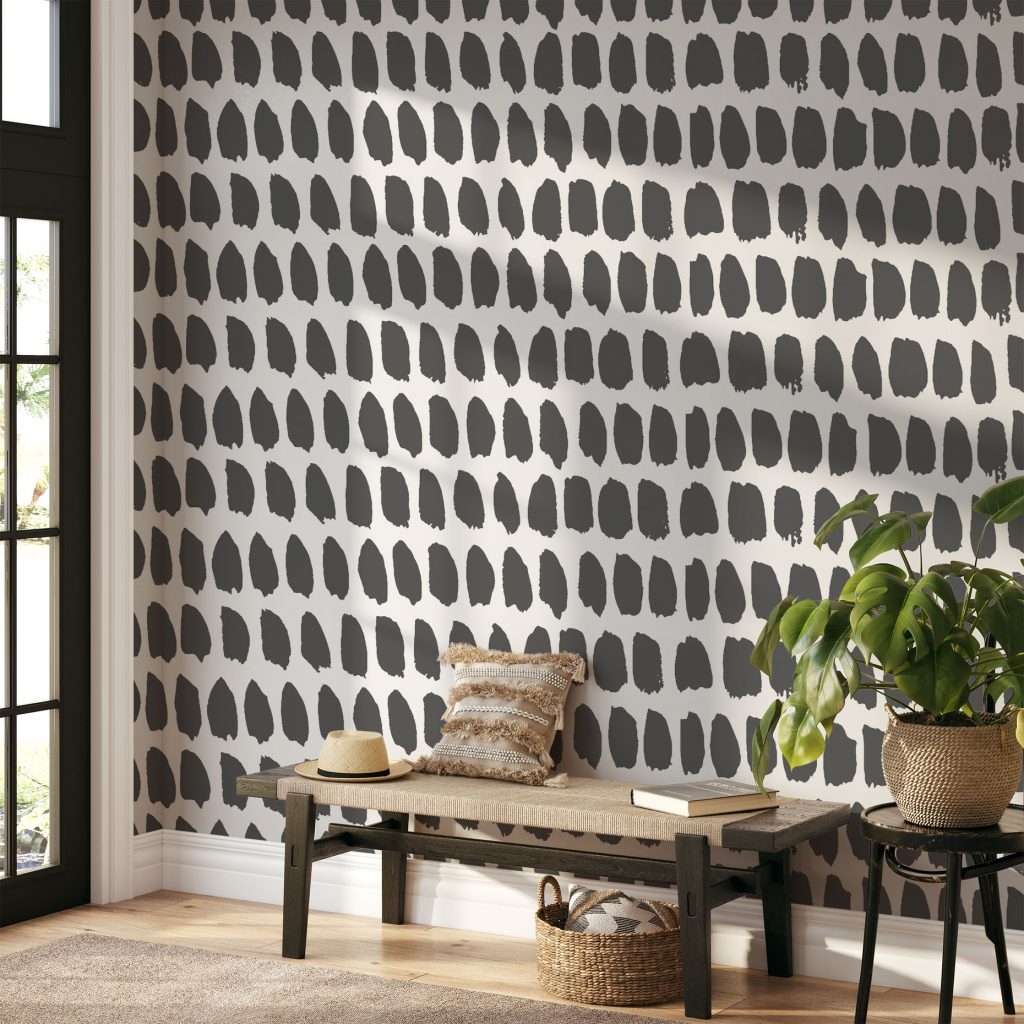 Ashy abstract brushstroke