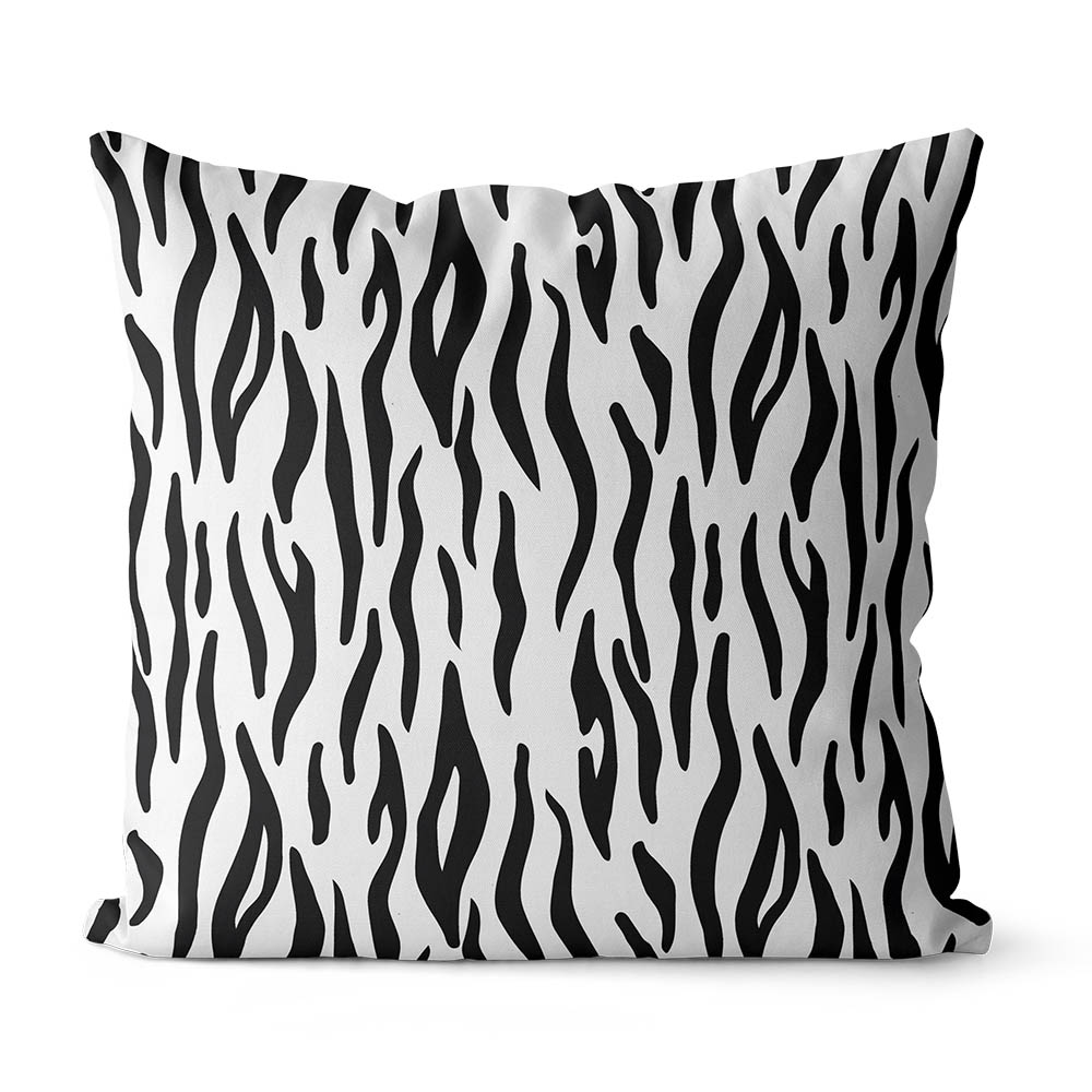 Black and white tiger print pattern