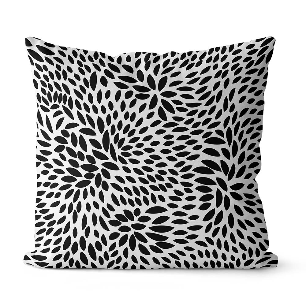 Black and white seamless animal print