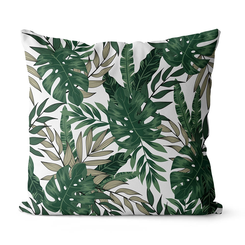 Green seamless monstera