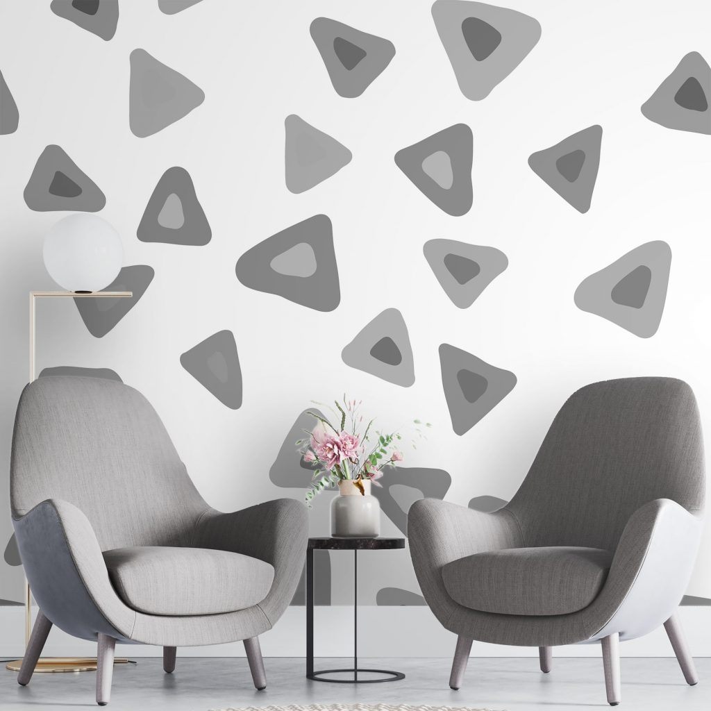 Colorful Big circles geometric  - Mural Wallpaper, PVC Free, Non-Toxic