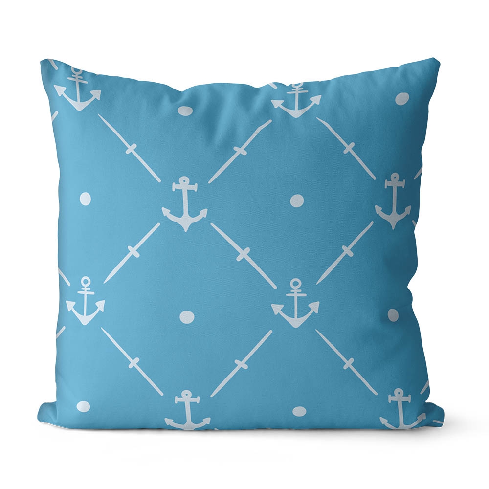 Seamless white anchor pattern
