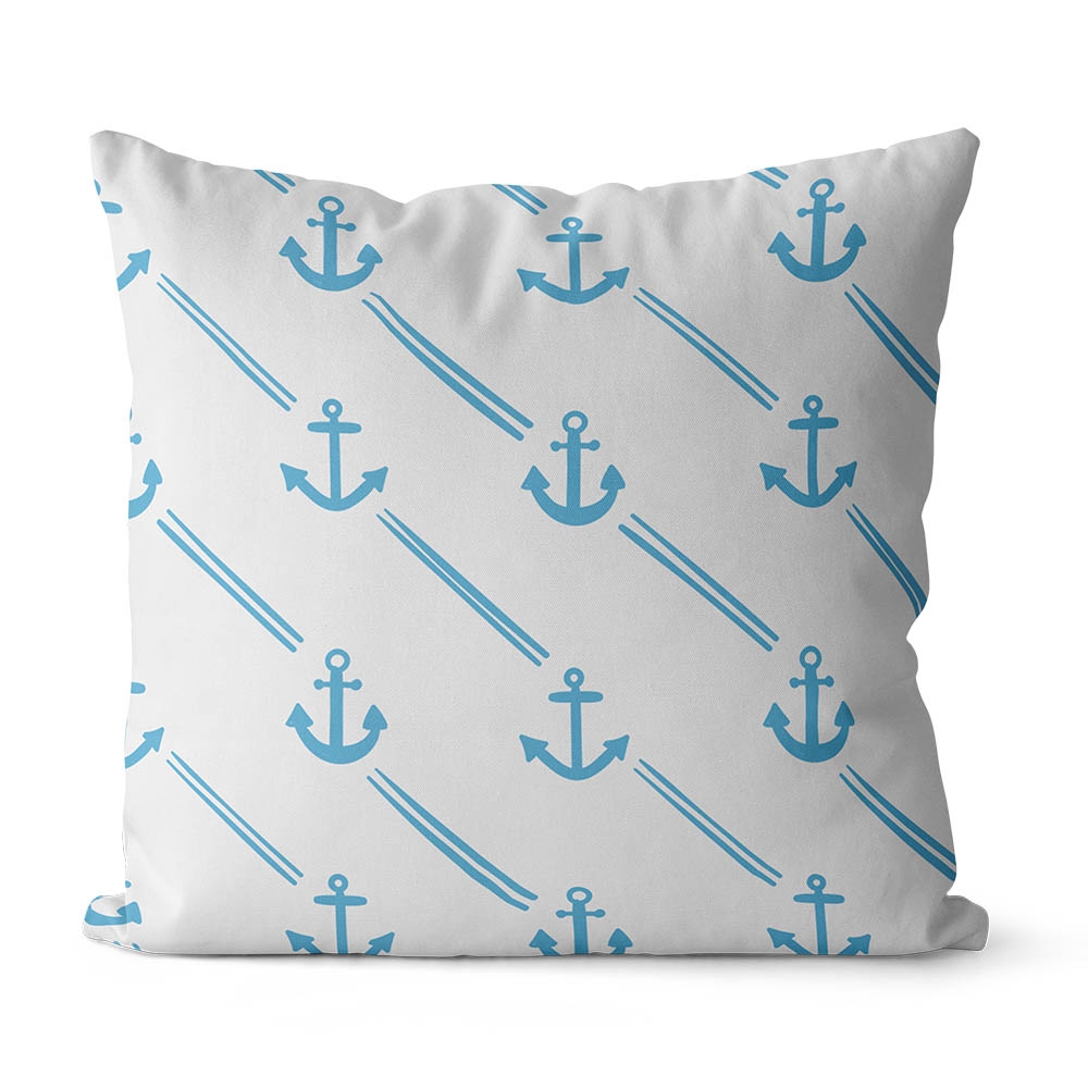 Seamless blue anchor pattern