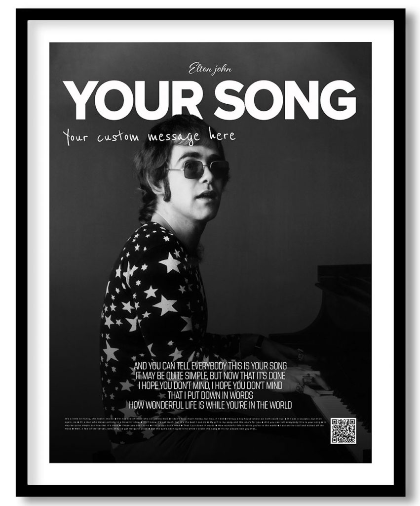 Elton John  - Your song (poster)
