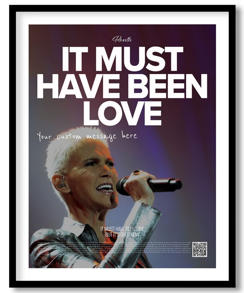 Roxette - It must have been love (poster)
