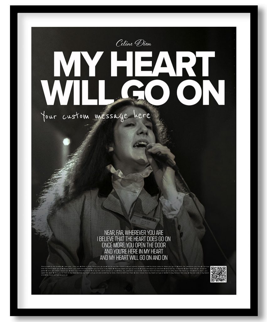 Celine Dion - My heart will go on (poster)