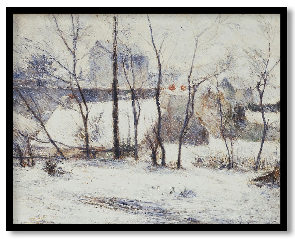 Garden under Snow by Paul Gauguin (1879)