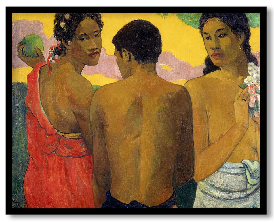 Three Tahitians by Paul Gauguin (1899)
