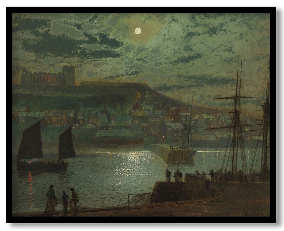 Whitby Harbor by John Atkinson Grimshaw (1878)