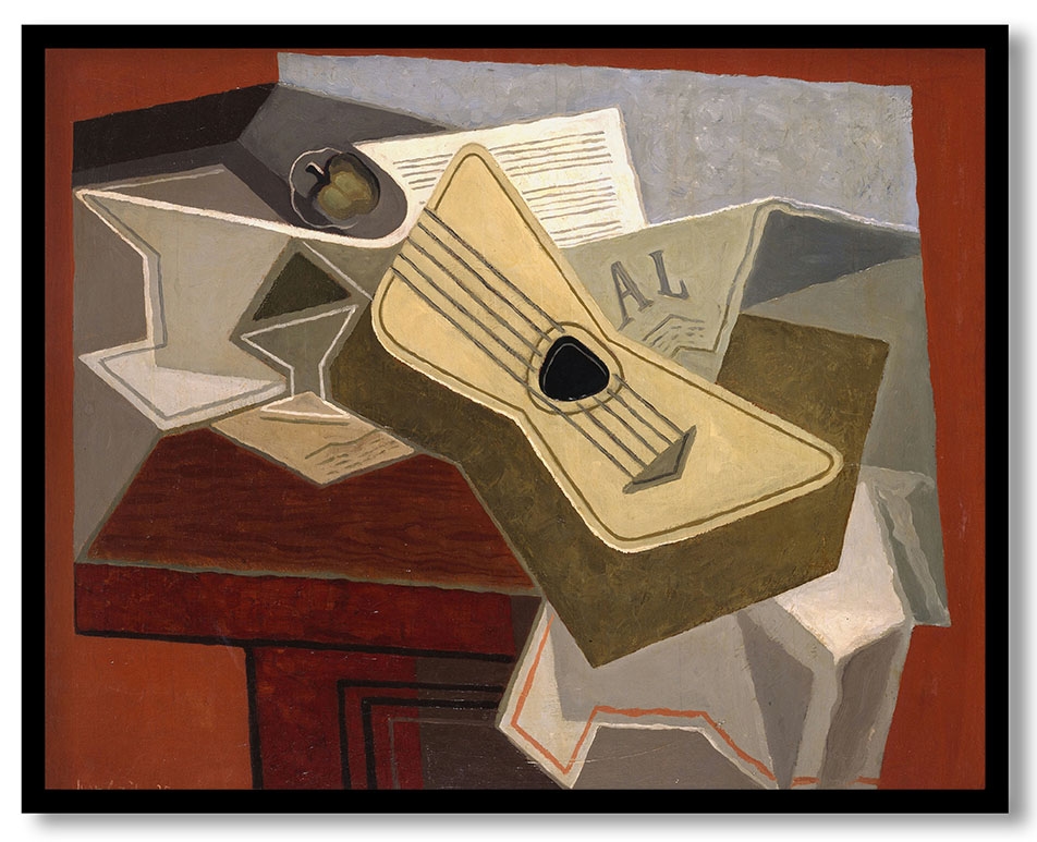 Guitar and Newspaper by Juan Gris (1925)