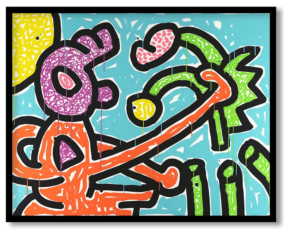 Flowers #56 by Keith Haring (1990)