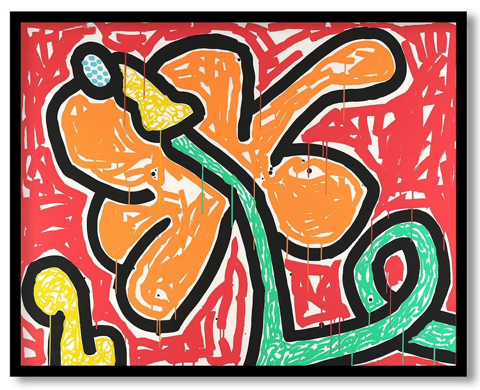Flowers #58 by Keith Haring (1990)