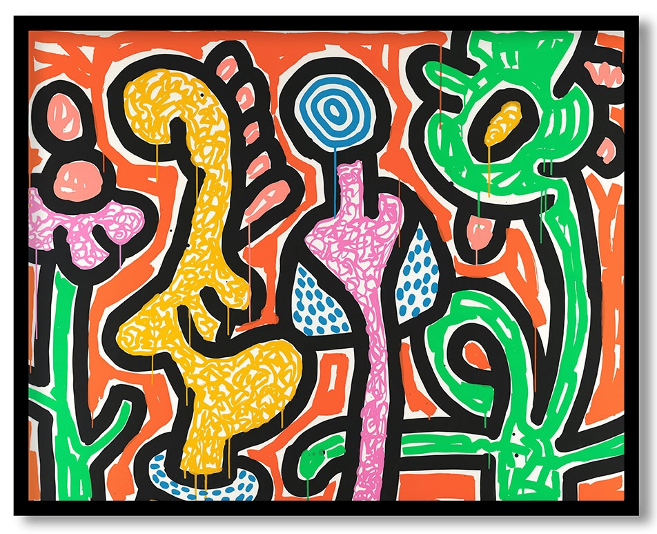 Flowers #59 by Keith Haring (1990)