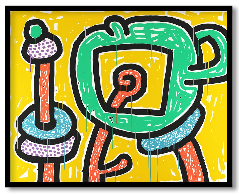 Flowers #60 by Keith Haring (1990)