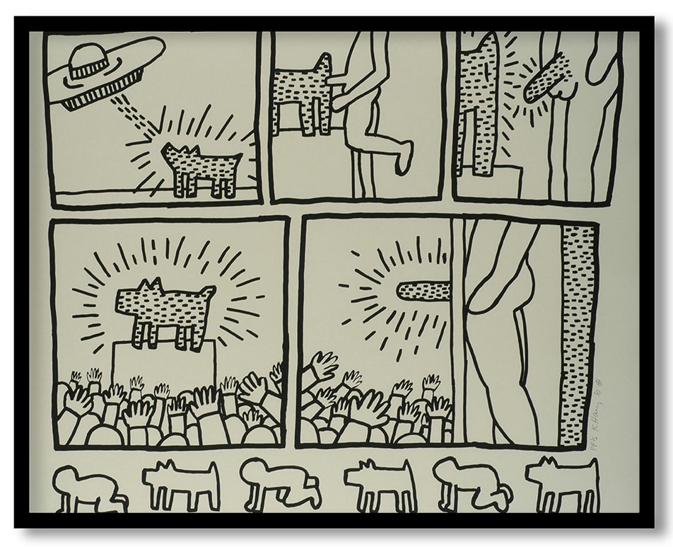 The Blueprint Drawings #240 by Keith Haring (1990)