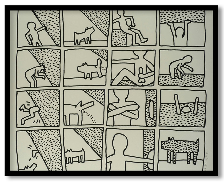 The Blueprint Drawings #243 by Keith Haring (1990)