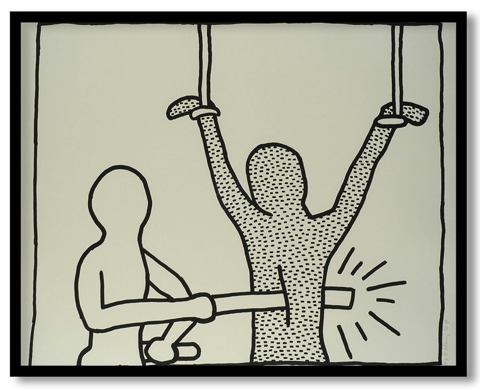 The Blueprint Drawings #246 by Keith Haring (1990)