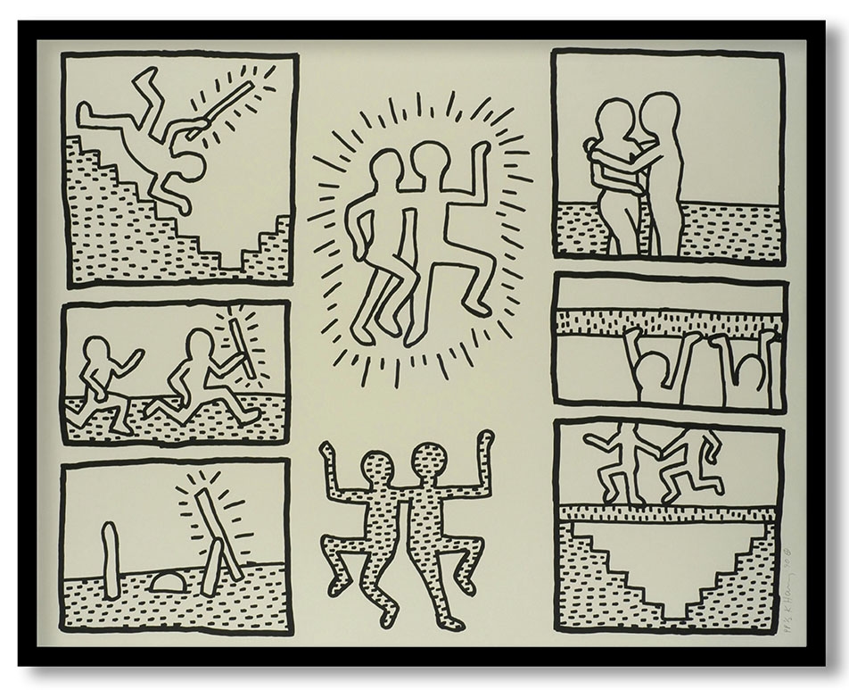 The Blueprint Drawings #247 by Keith Haring (1990)