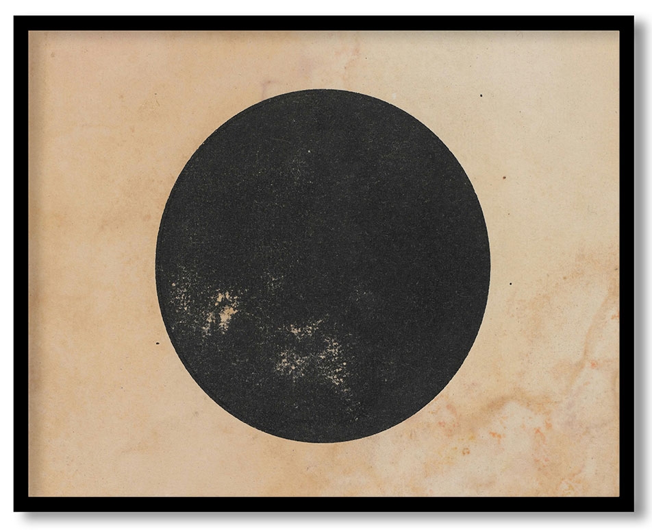 Black Cercle on White Background by Wassily Kandinsky (c. 1927)