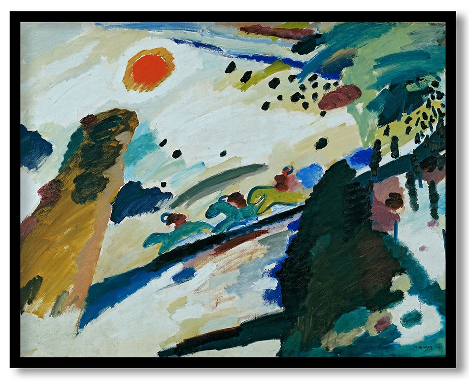 Romantic Landscape by Wassily Kandinsky (1911)