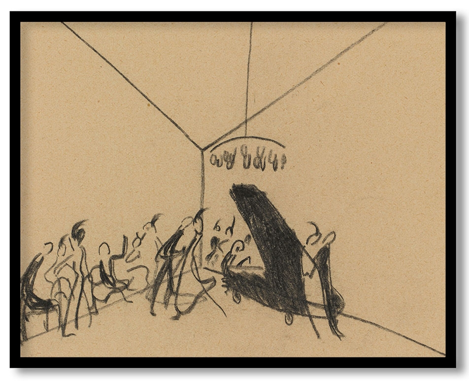 Study for Impression III (Konzert) by Wassily Kandinsky (1911)