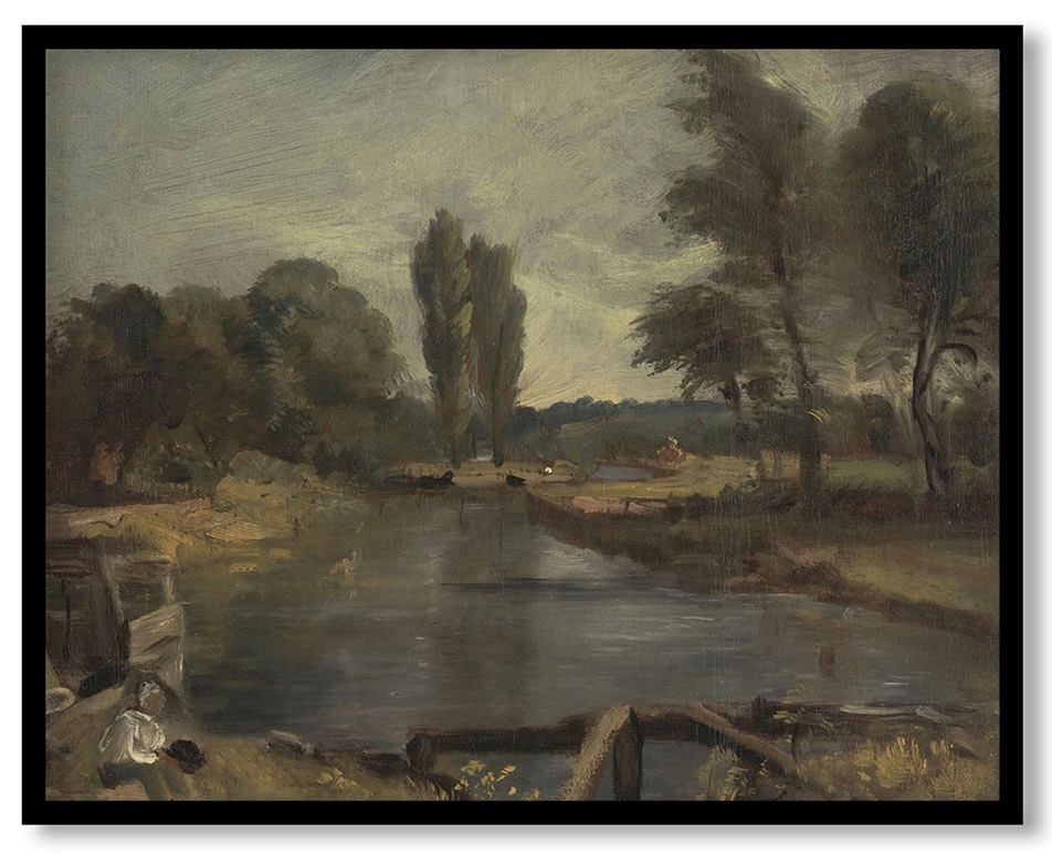 Flatford Lock by John Constable (between 1810 and 1811)