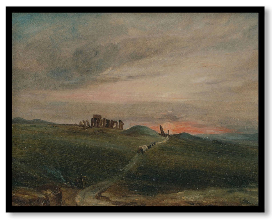Stonehenge at Sunset by John Constable (1836)