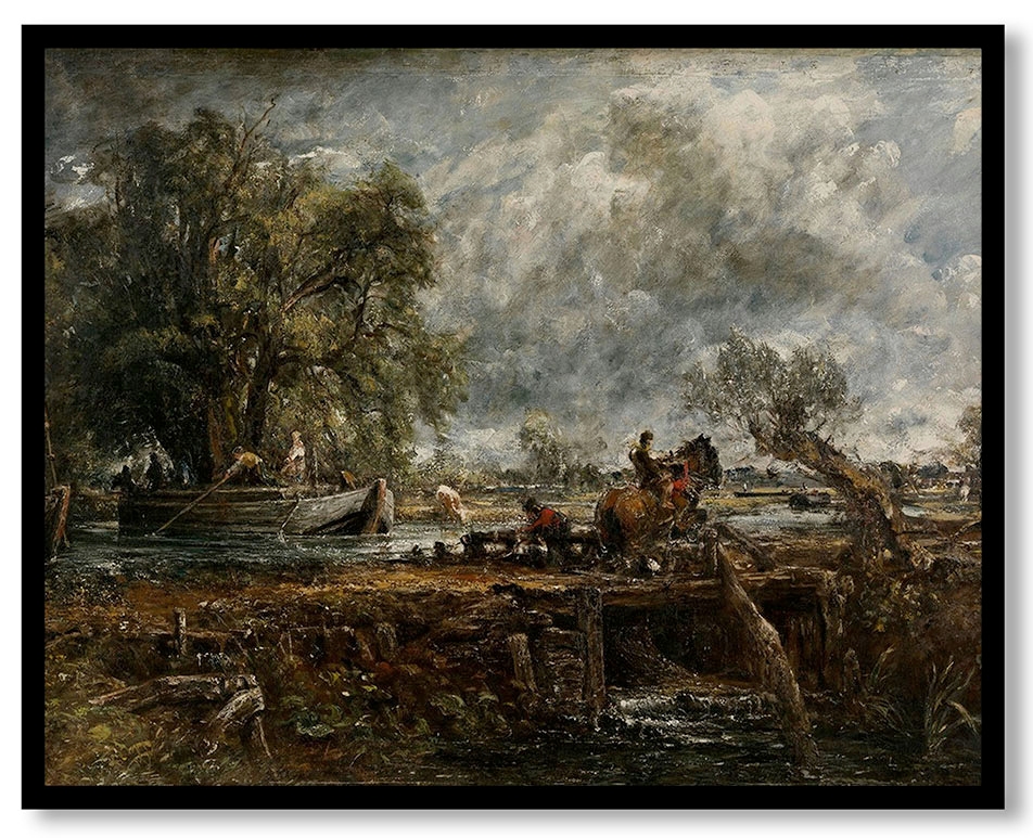 The Leaping Horse (full-scale study) by John Constable (1825)