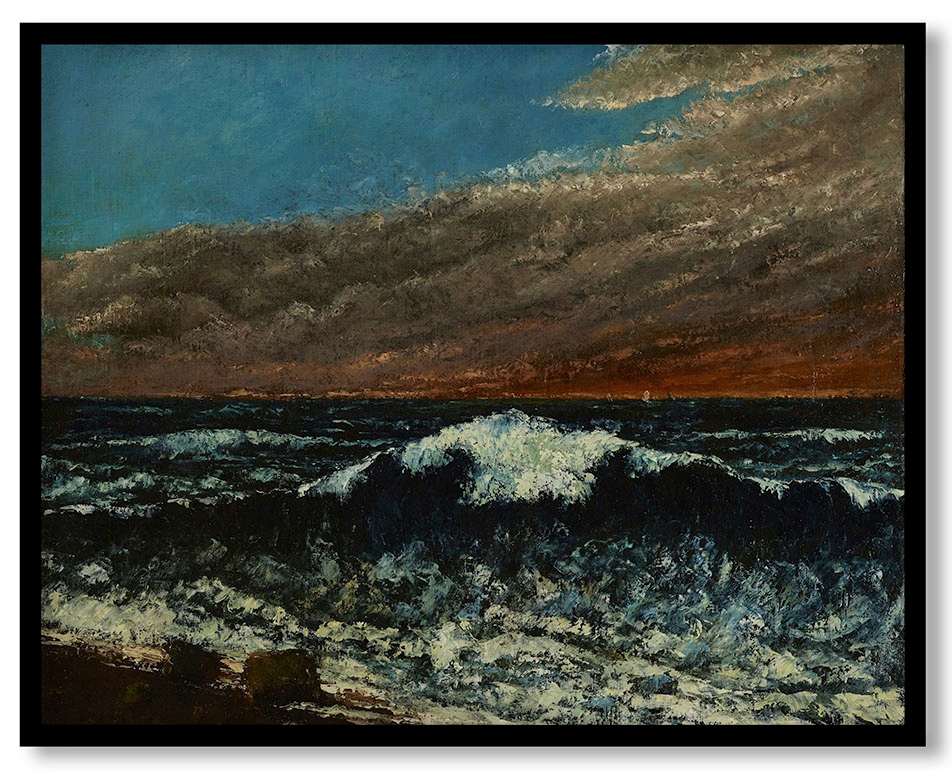 La vague (The Wave) by Gustave Courbet (1870)