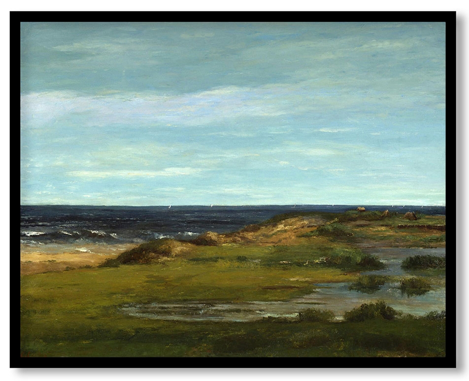 Seascape by Gustave Courbet (c. 1865)