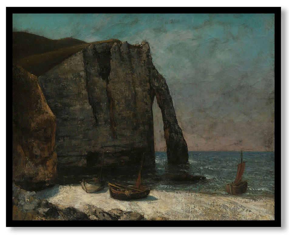 The Cliff at Étretat by Gustave Courbet (after 1872)