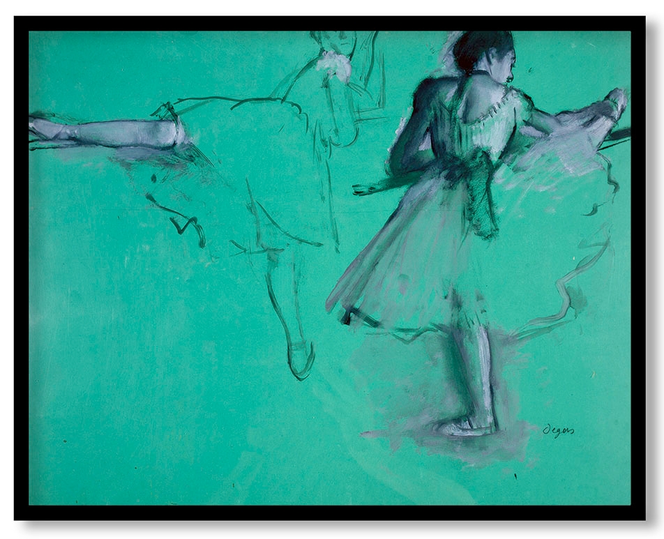 Dancers Practising at the Barre by Edgar Degas (1876-1877)