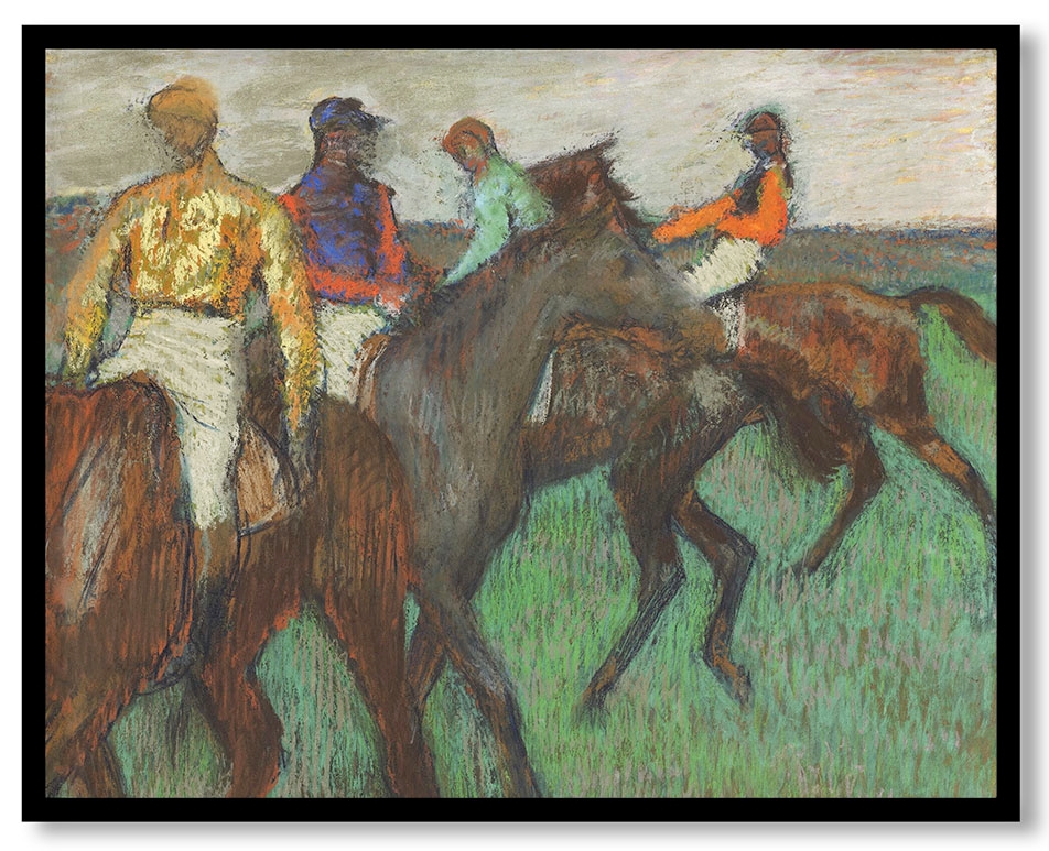 Racehorses by Edgar Degas (c. 1895-1899)