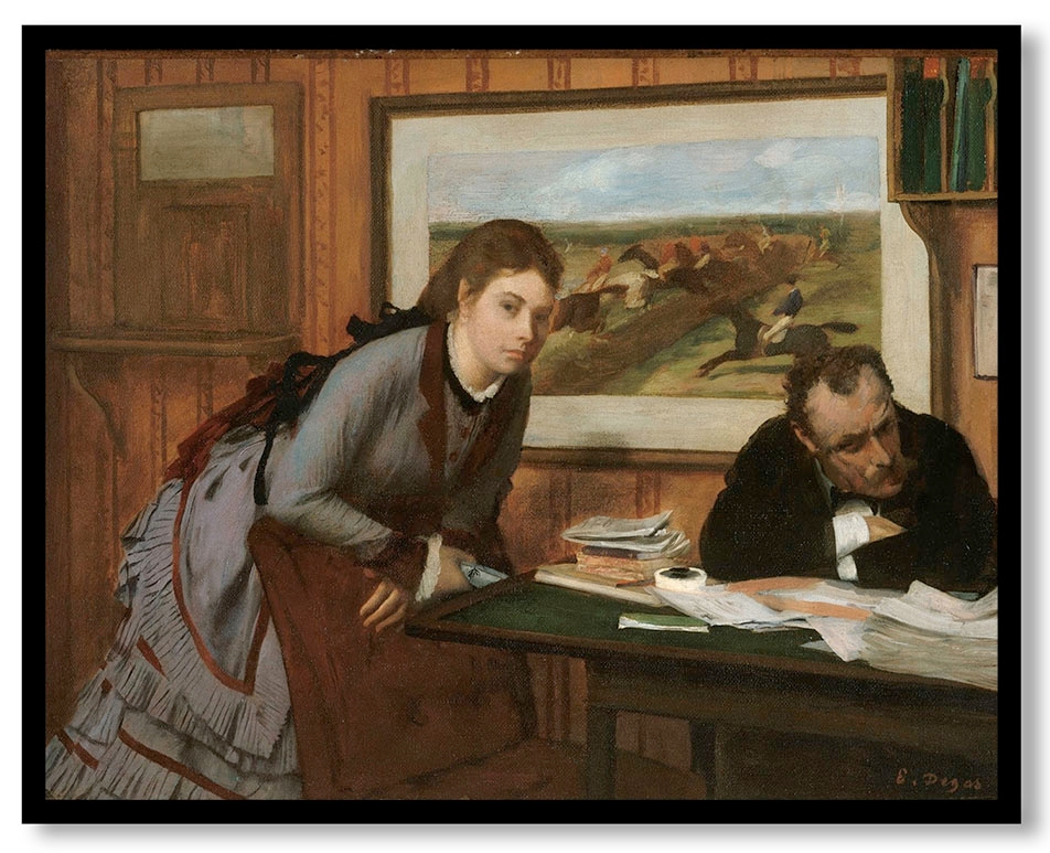 Sulking by Edgar Degas (ca.1870)