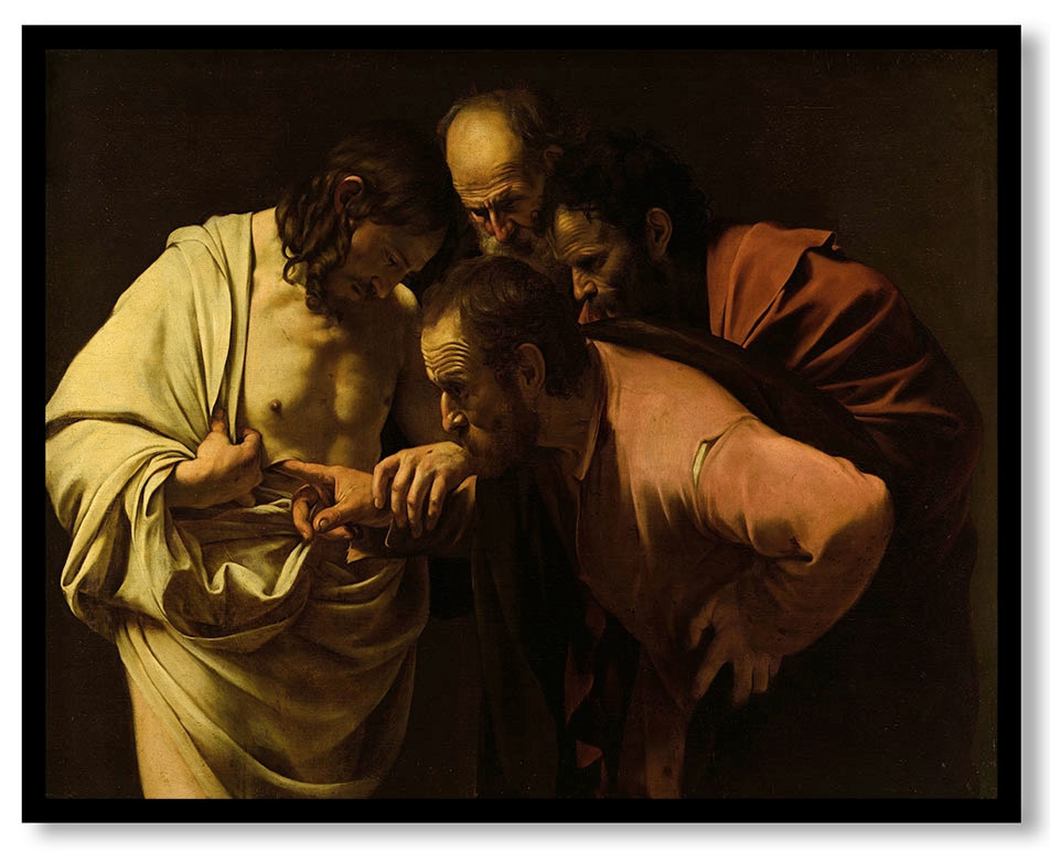 Der ungläubige Thomas by Caravaggio (1601)
