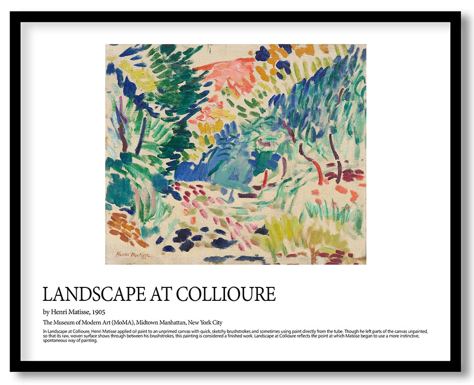 Landscape at collioure by Henri Matisse (1905)