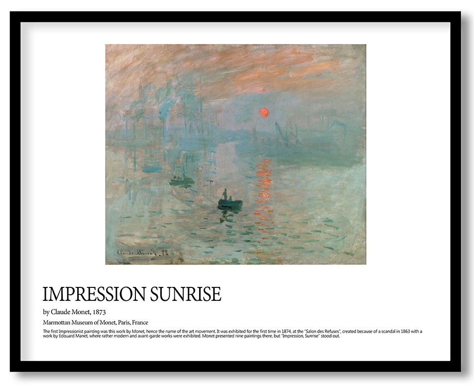 Impression sunrise by Claude Monet (1873)