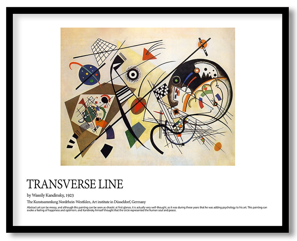 Transverse line by Wassily Kandinsky (1923)