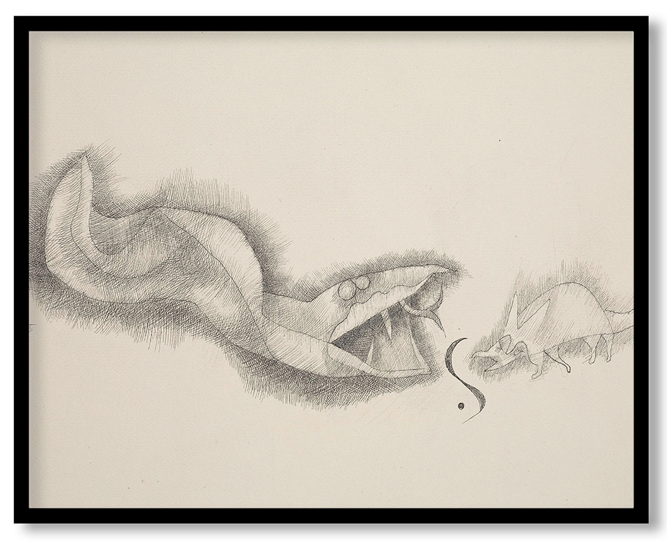 Serpent's Prey (Schlangenbeute) by Paul Klee (1926)